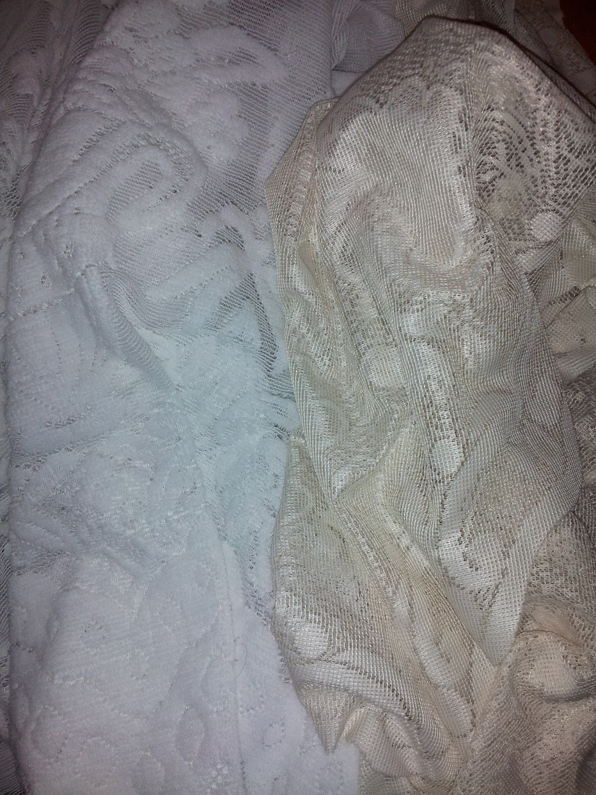Achieving a Vintage Look on a Budget Tea Dying White Polyester Lace for a Vintage Look