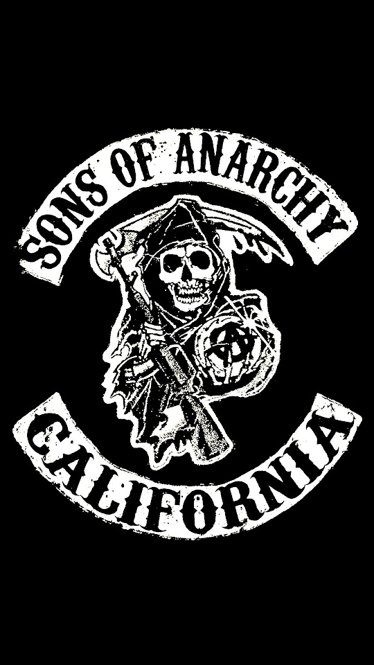 Sons Of Anarchy Reaper Logo Android Wallpaper