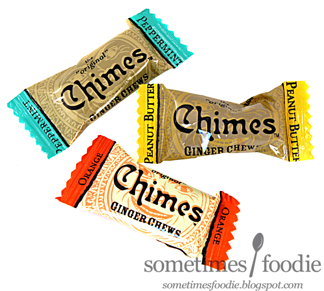 Sometimes Foodie Chimes Ginger Chews Peppermint, Peanut Butter & Orange