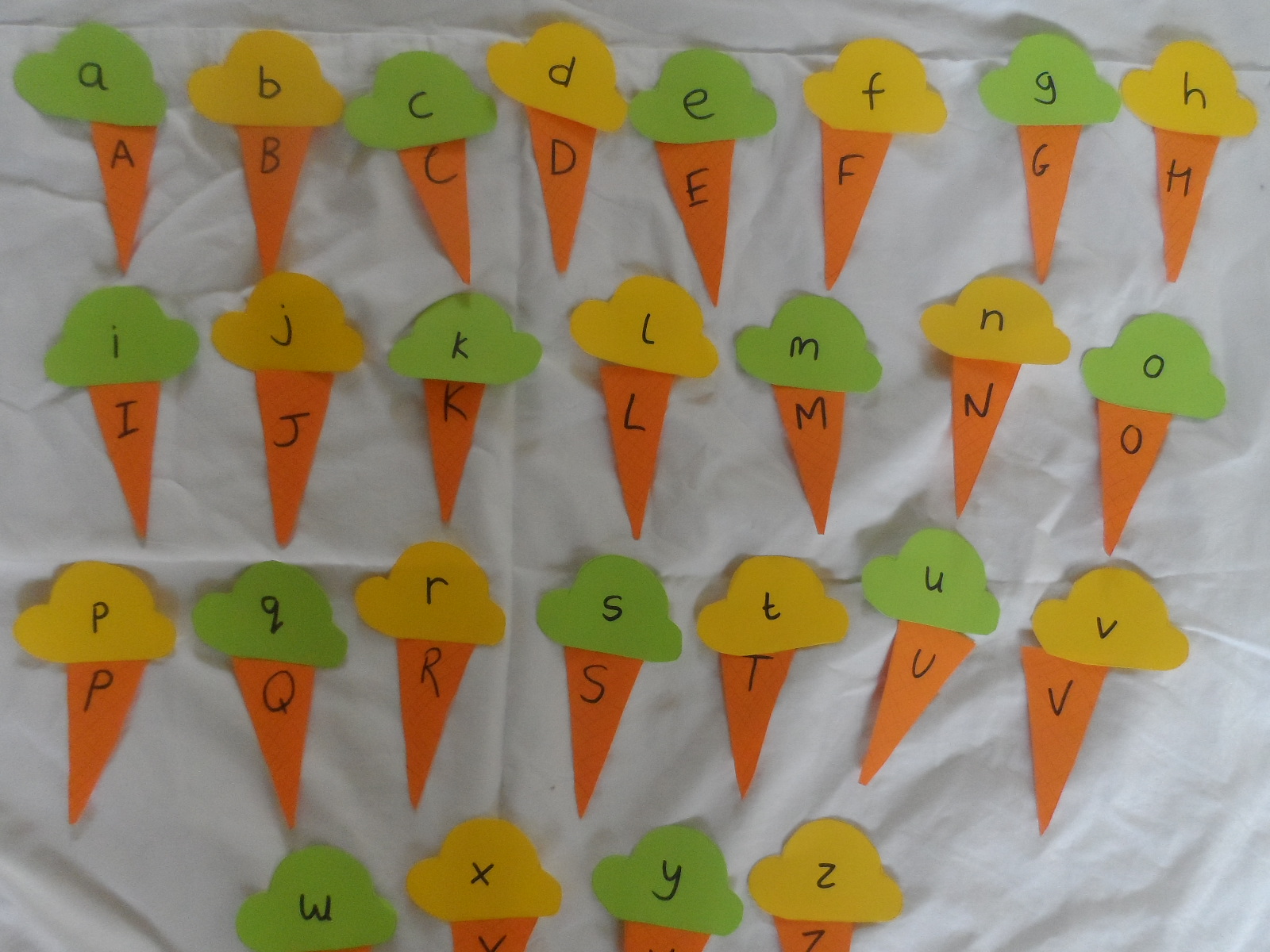 Princess and the Grapie Ice Cream Letter Matching