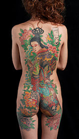 free design geisha tattoo