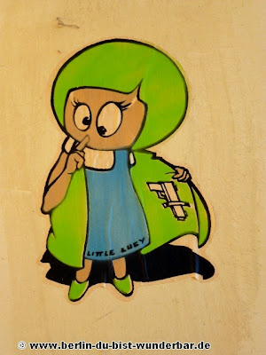 Berlin, graffiti, streetart, art, gebäude, Little Lucy, El Bocho