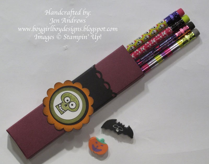 Boy Girl Boy Designs Halloween Pencil Holder