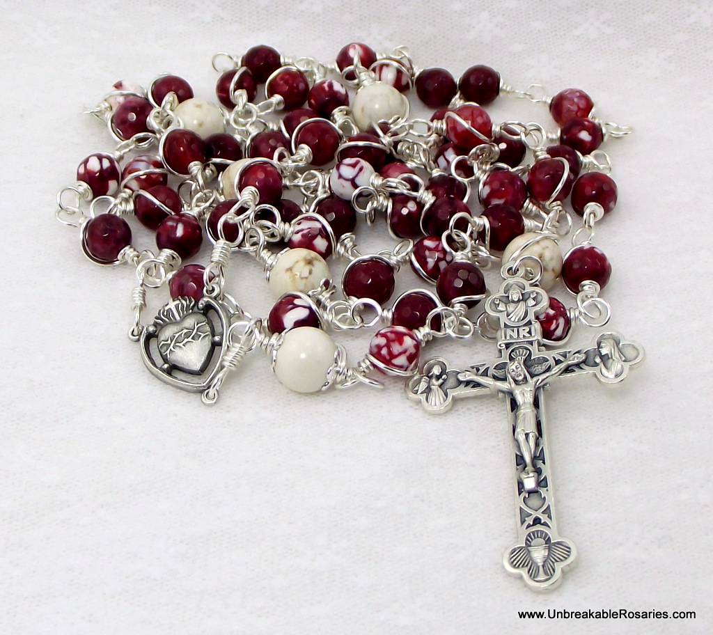 Unbreakable Rosaries Sacred Heart of Jesus Unbreakable Rosary Beads in