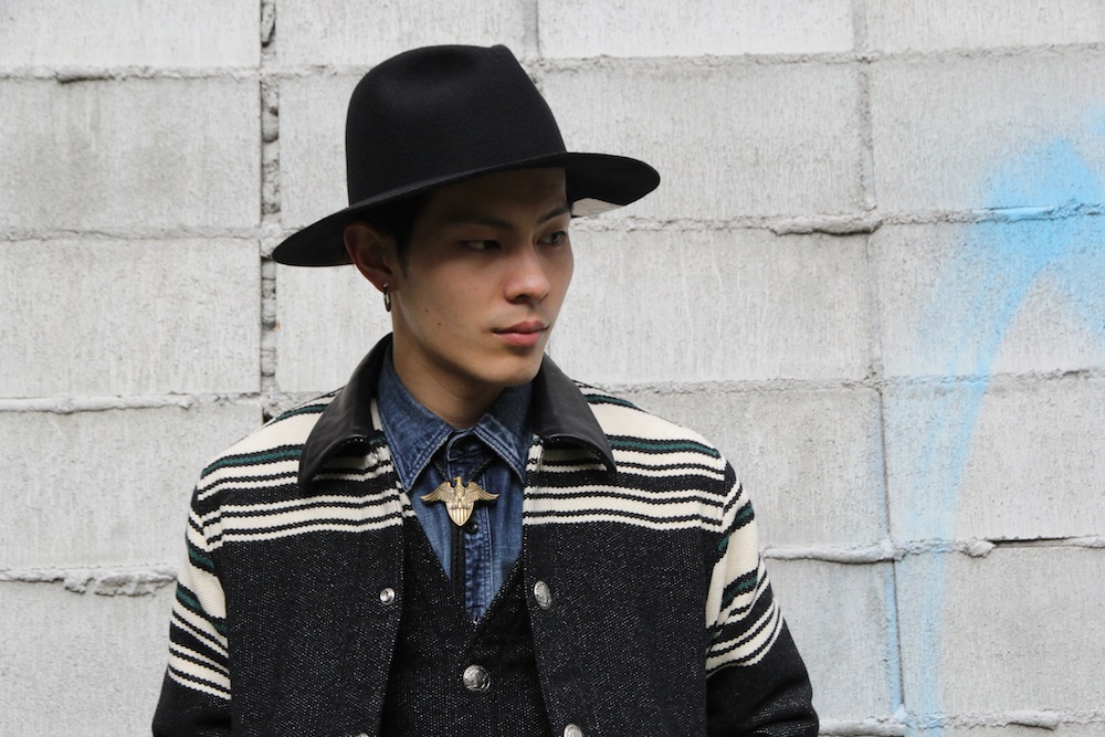 CALEE : MELTON WOOL BORDER JACKET | RADIALL/CALEE/GLAD HAND