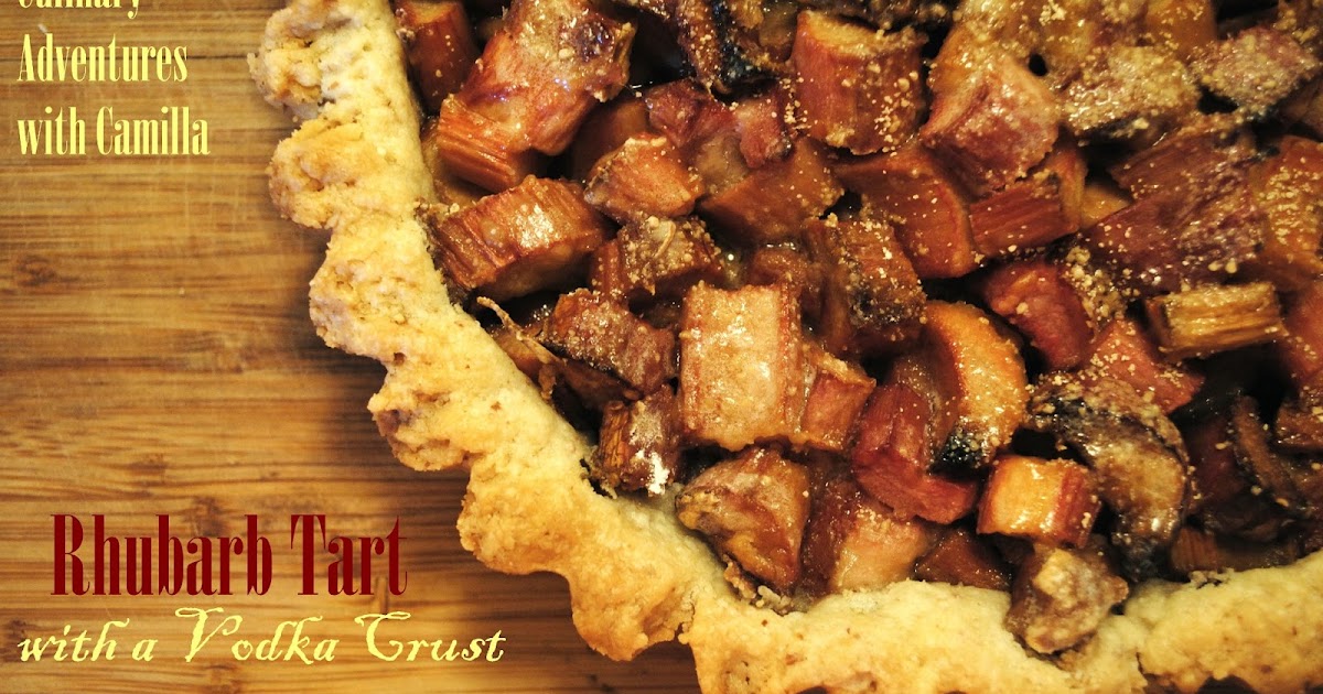 Rhubarb Tart with a Vodka Crust