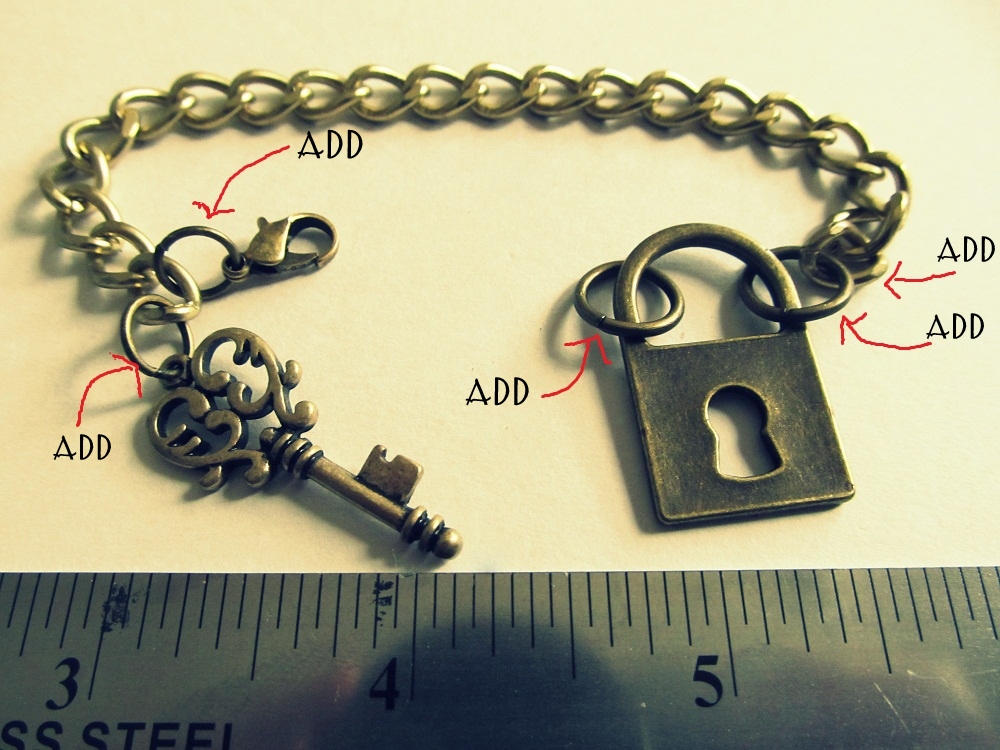 WobiSobi Lock and Key Bracelet, DIY