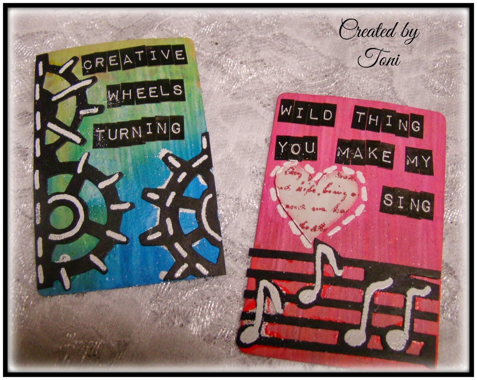 Little Black Dress Altered Playing Card Challenge Week 2