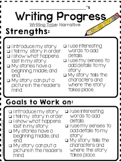 2nd Grade Writing Checklist - 5 assessment tiffany kinder professional