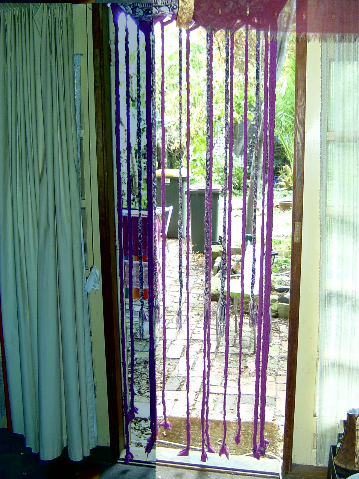 Of A Work In Progress Braided Doorway Curtain