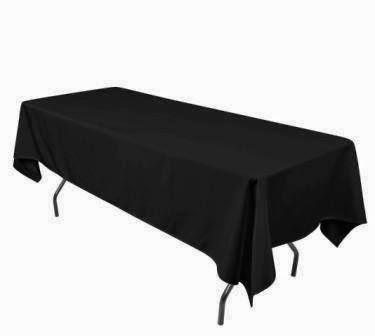 Black Trestle Table Linen