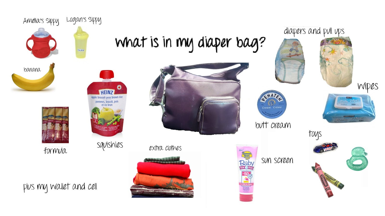 3 mommies What's In My Diaper Bag? Mommy Melissa