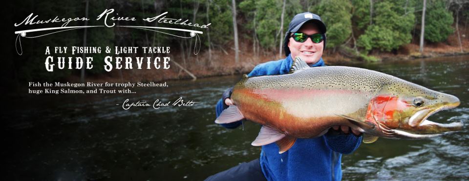Michigan Fly Fishing Guides for the Muskegon River Steelhead, Salmon, and Trout. Muskegon River.
