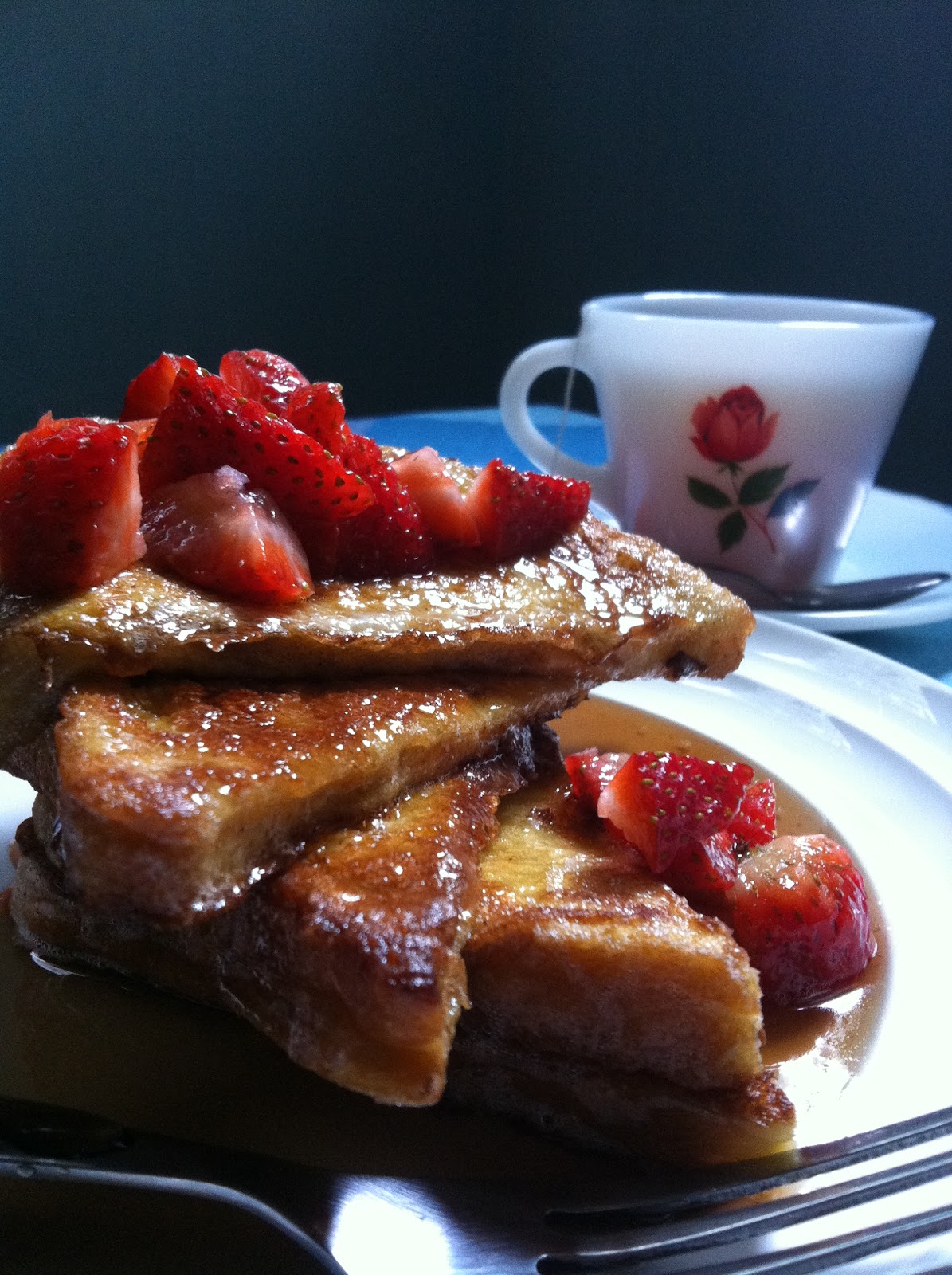 NenekMummy Keuken French Toast....Grapefruit Cream Crackers and Cheese