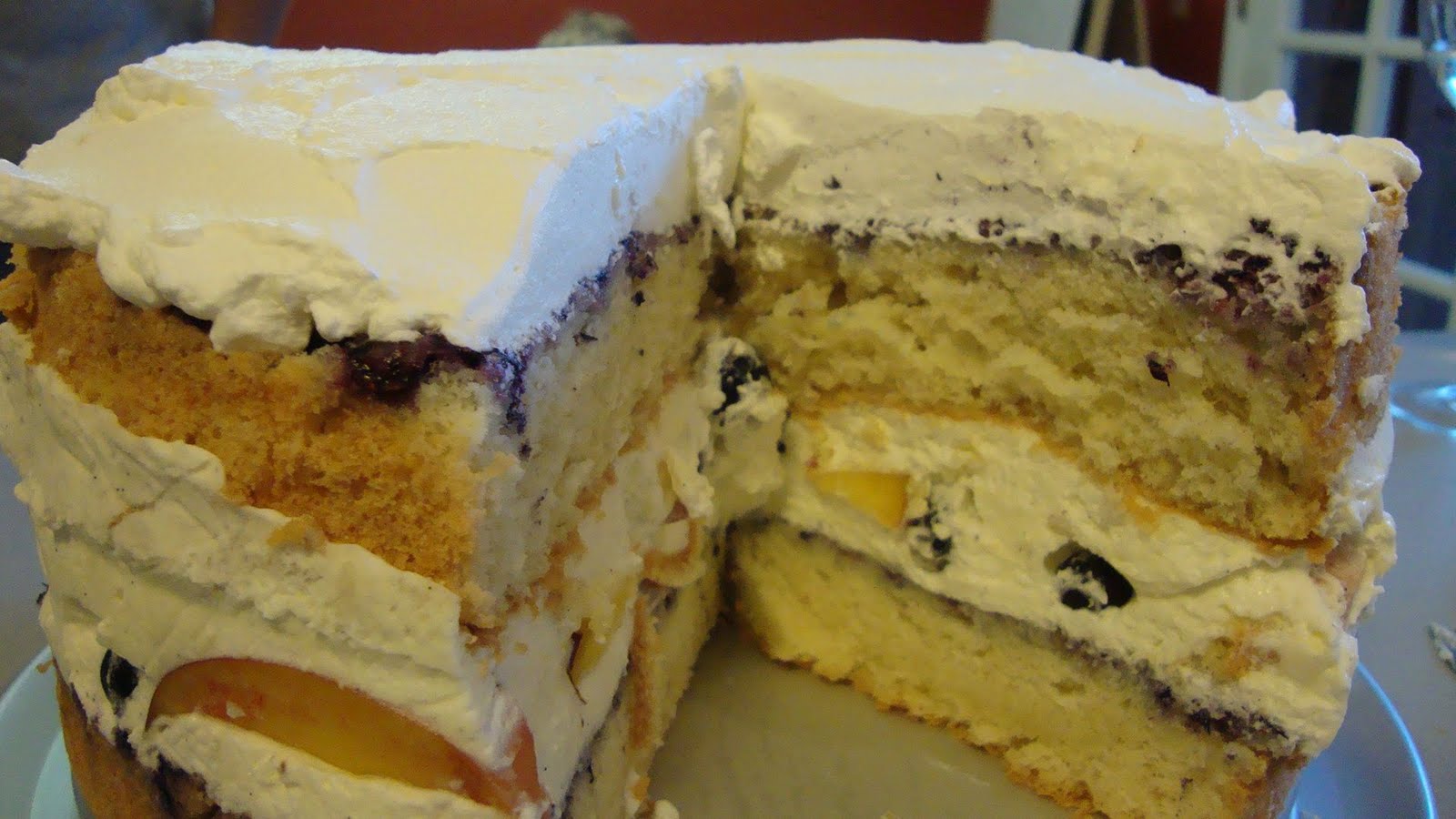 Indulge Daring Bakers Peach Blueberry Bavarian