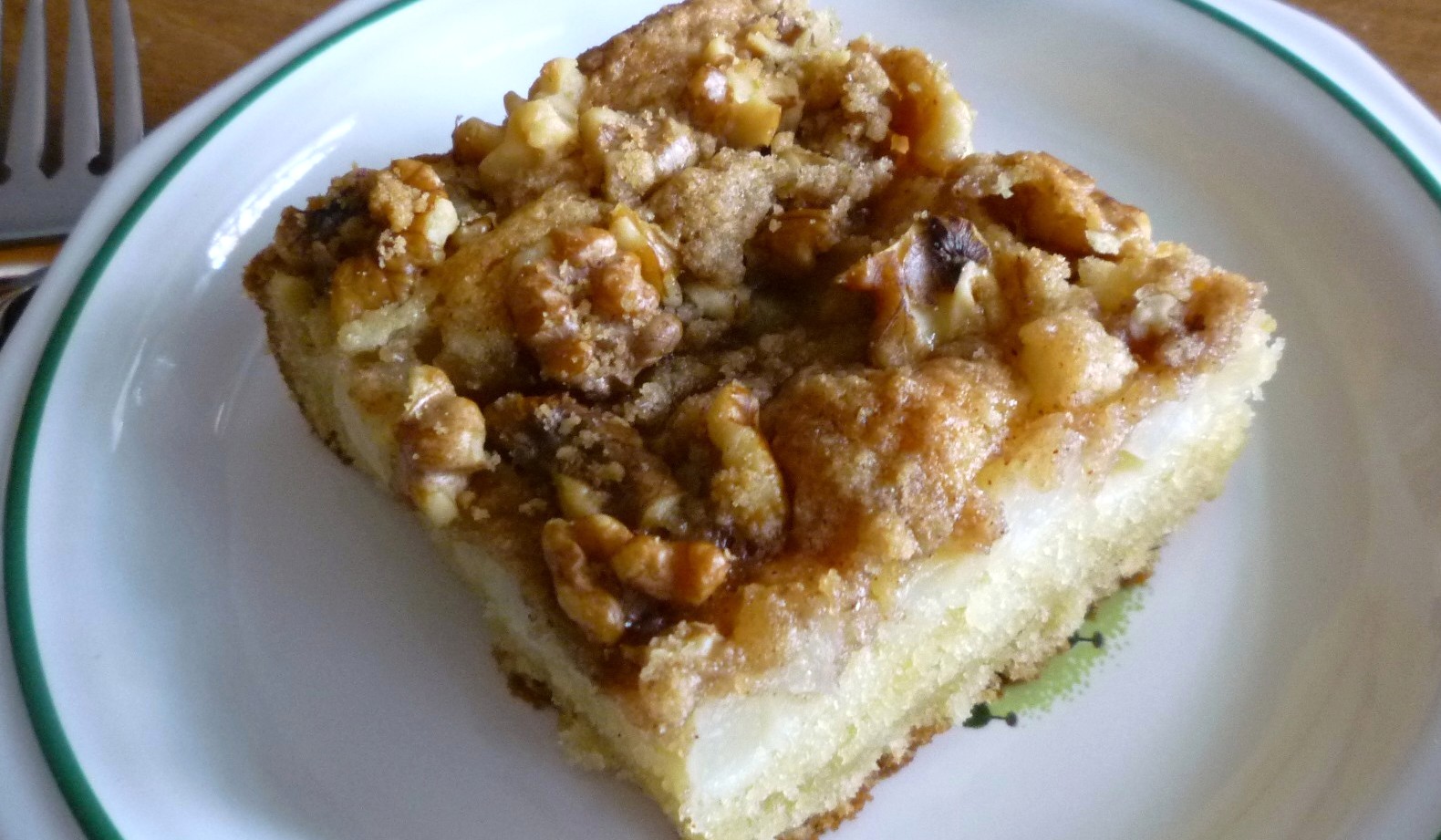 For Love of the Table Pear & Walnut Coffee Cake