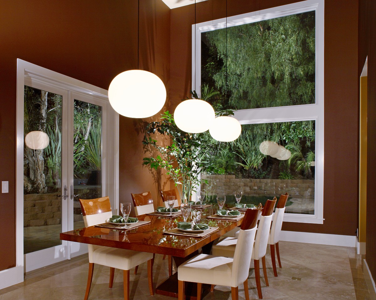Modern Dining Table Glass Top gambar desain/design ruang makan 23