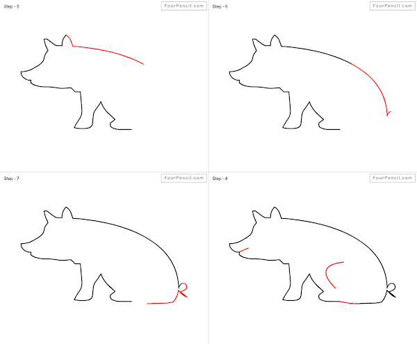 How to draw Pig - slide 2
