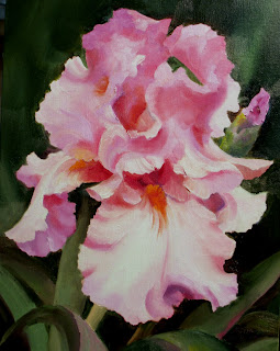 Nel&rsquo;s Everyday Painting: Magenta Iris - SOLD