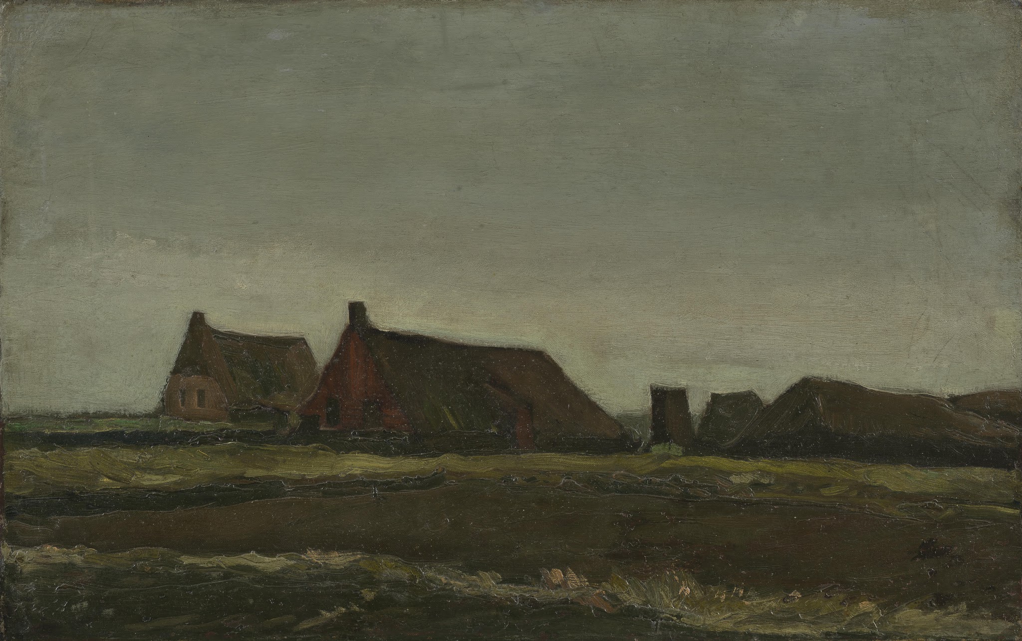 Cottages by Vincent van Gogh