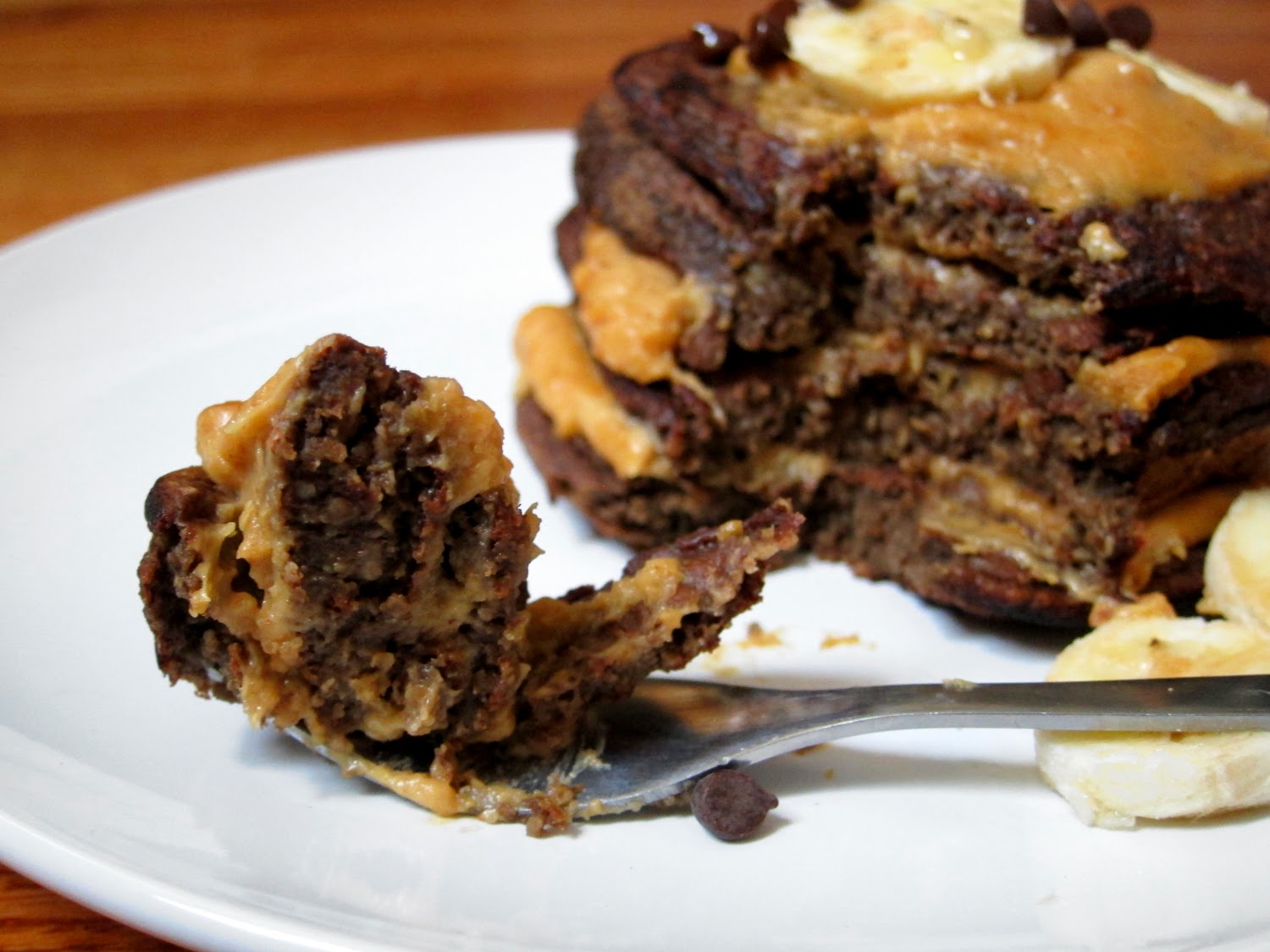 The Oatmeal Artist ChocoBanana Oatcakes with Peanut Butter Mousse