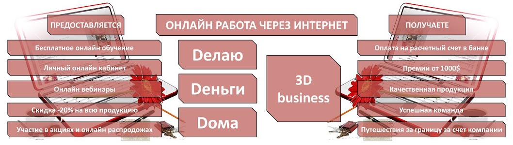 3D BUSINESS. DелаюDеньгиDома. 
