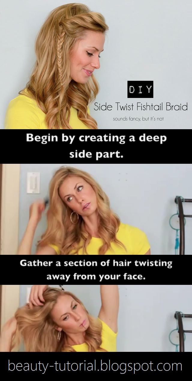 Acne Medication Side Twist Fishtail Braid Tutorial