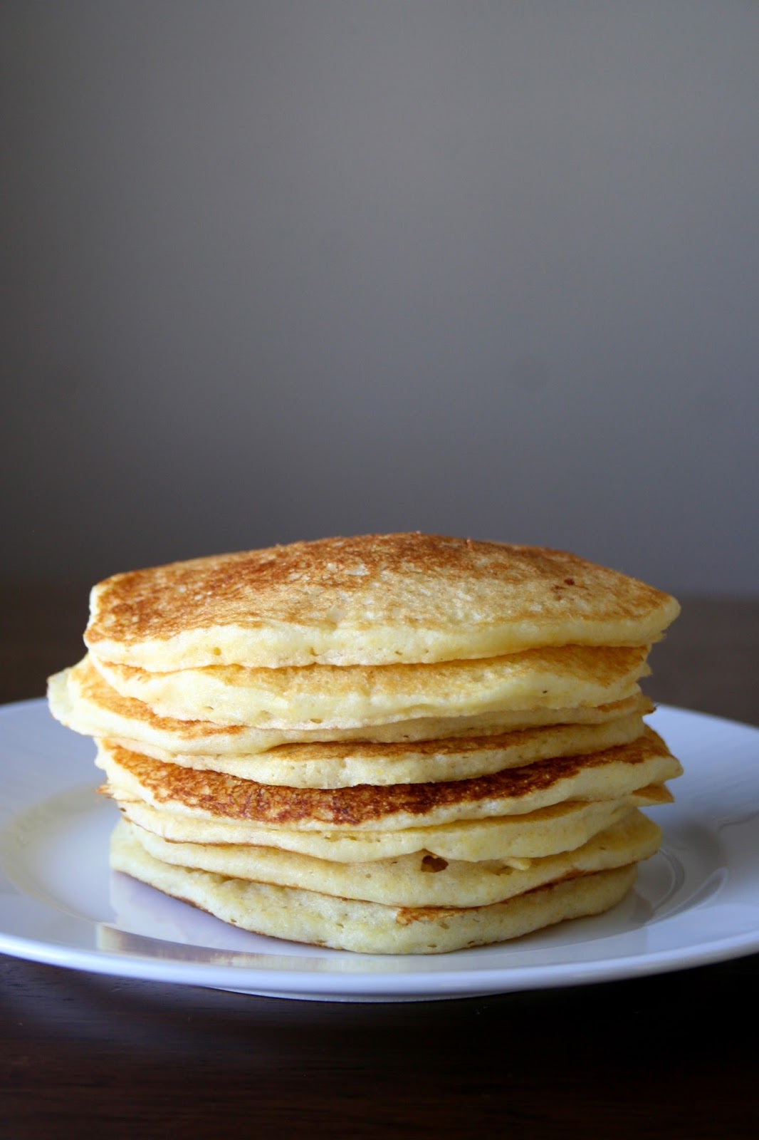 Cornbread Pancakes with Honey Butter Topping