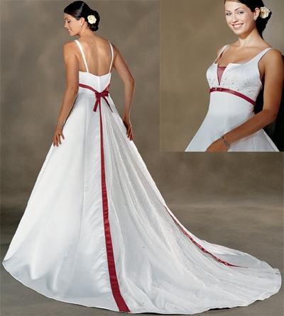 Wedding Dress Design on Beautiful Wedding Dress With Colour Super Design   Villi Fashion