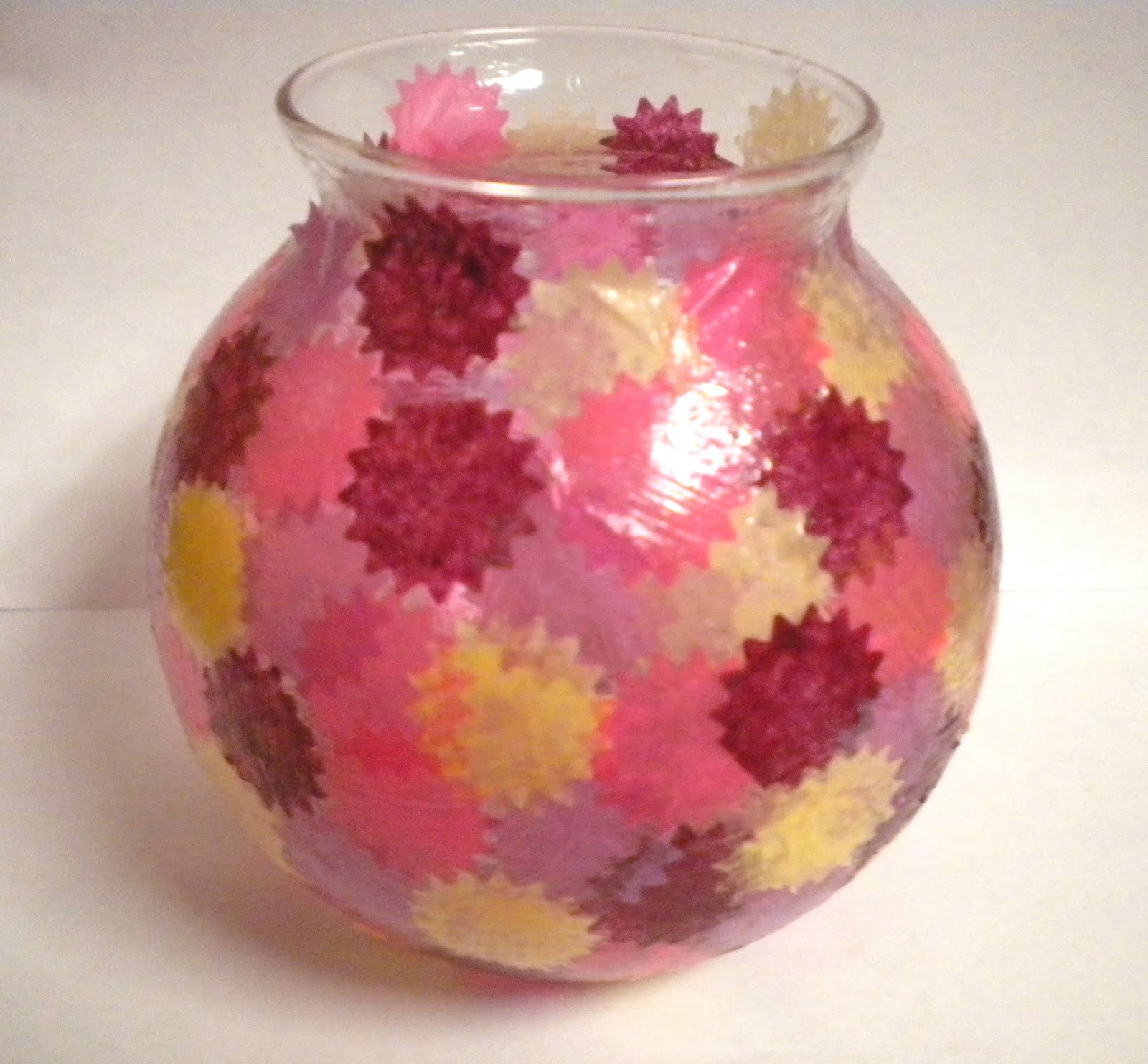 Tissue Paper & Mod Podge Candle Holders My Girlish Whims