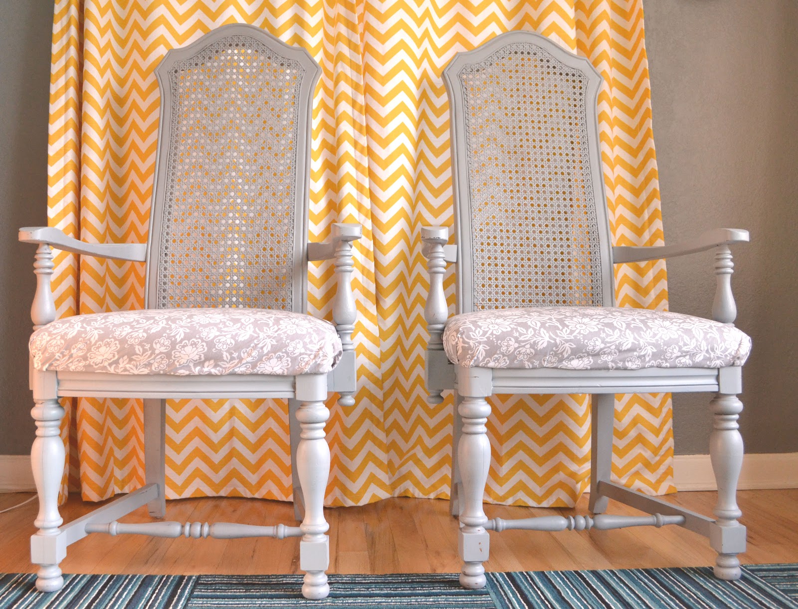 nicolebvintage: Vintage Cane Back Dining Room Chairs