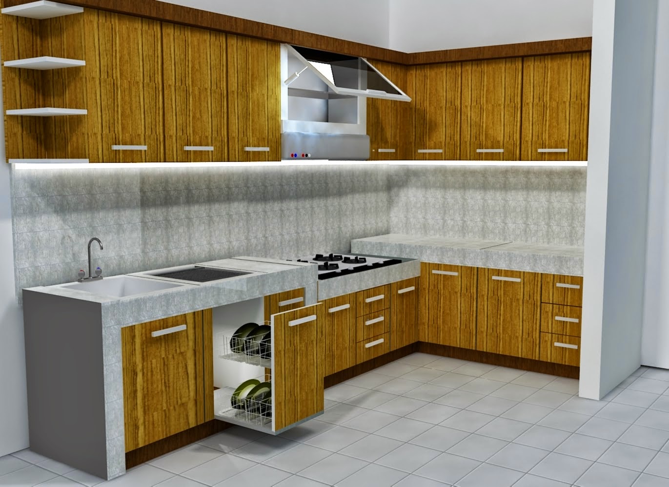Model Dapur Minimalis Murah atau Kitchen Set | Rumah Minimalis Tempahan