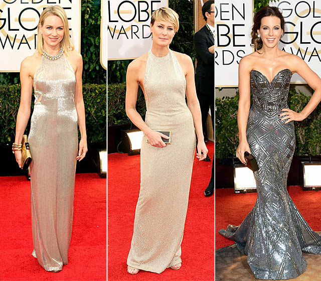 Champagne and Silver Red Carpet Fashion Trend