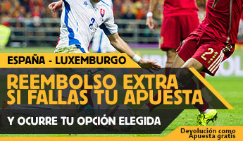 betfair reembolso 25 euros Euro2016 España vs Luxemburgo 9 octubre betfair reembolso 25 euros Euro2016 España vs Luxemburgo 9 octubre