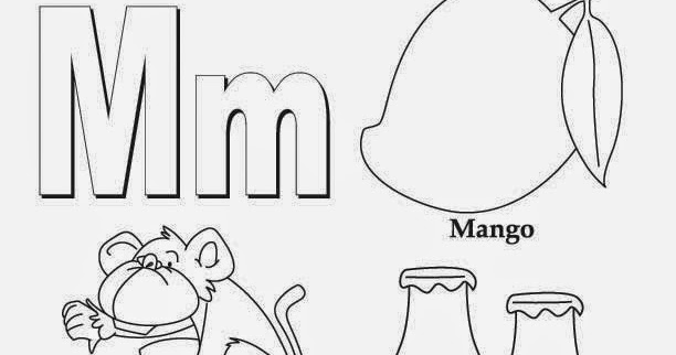 Kids Page: Alphabet Letter M Worksheet | Printable Coloring Worksheets