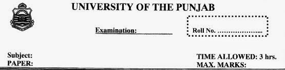Punjab University Past Papers