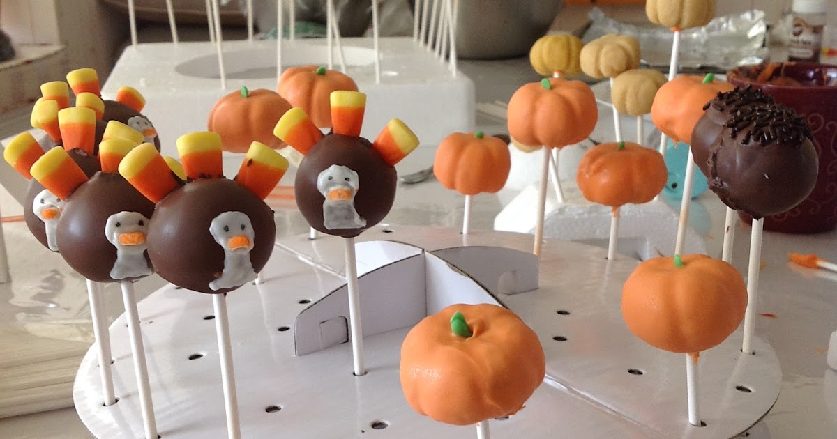 Adventures in Cake Pops Thanksgiving Centerpiece