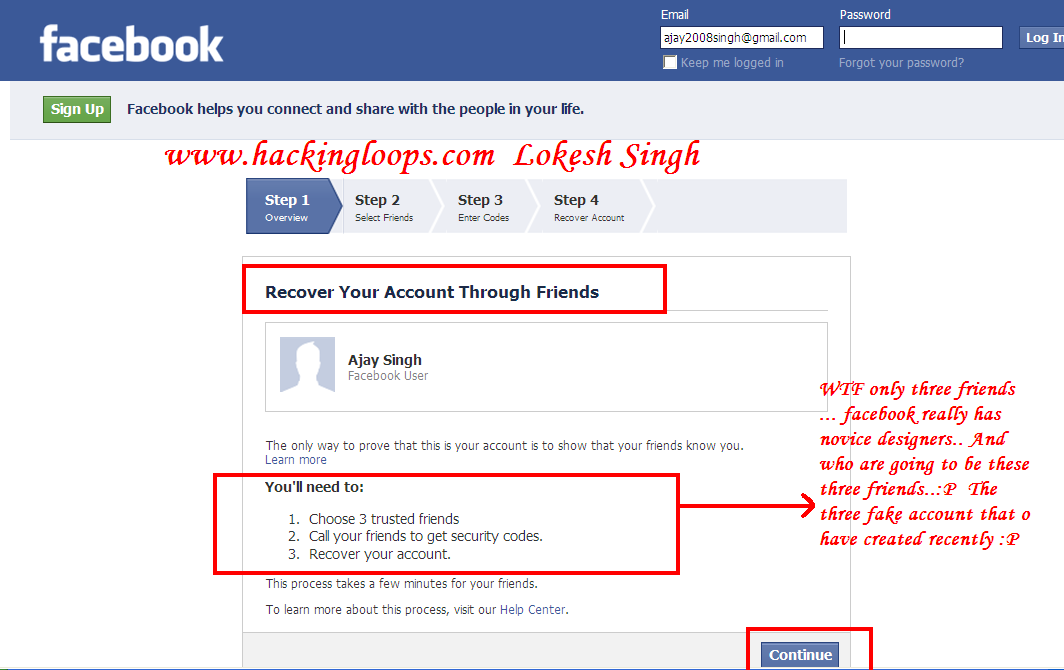 password account hack hacking hacked passwords fake snap using practical working links hackingloops tricks