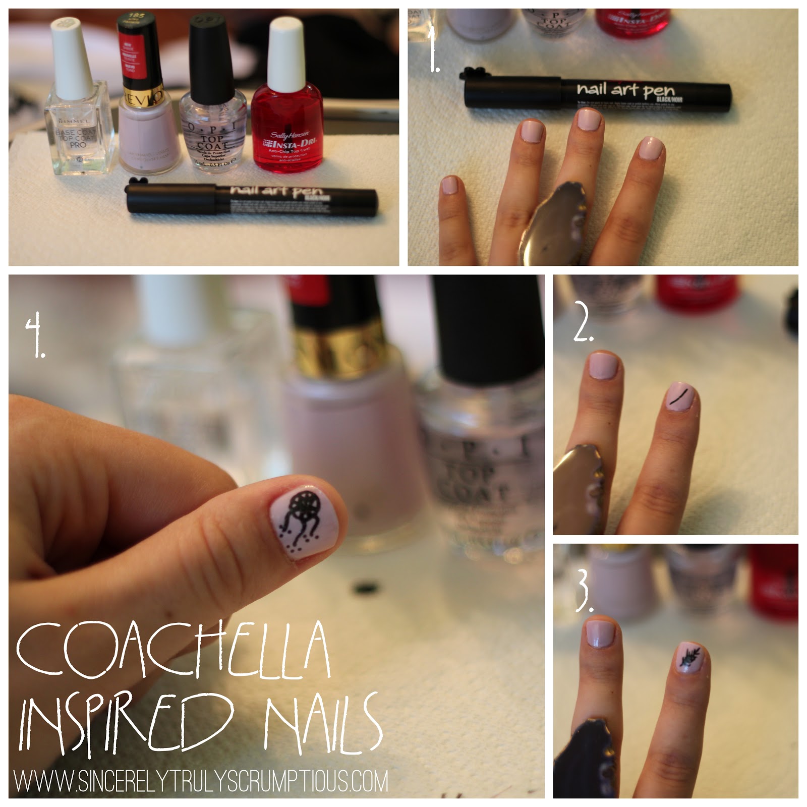 sincerely, truly scrumptious: DIY: Coachella Inspired Nails