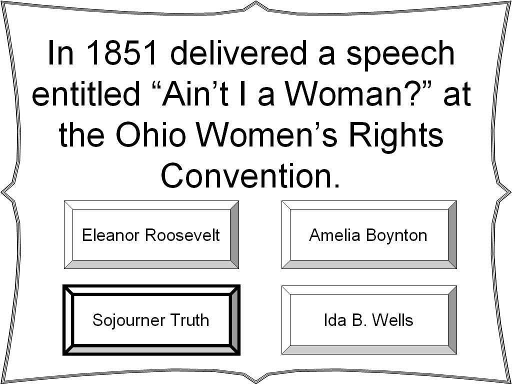 Student Survive 2 Thrive: Famous People in America's Civil Rights Movement Trivia Game1024 x 768