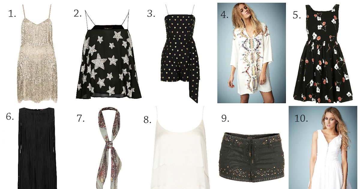 kate moss for topshop beaded fringe tiered dress