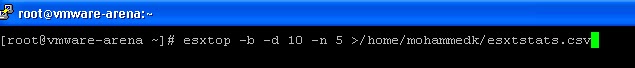 ESXTOP -Batch Mode