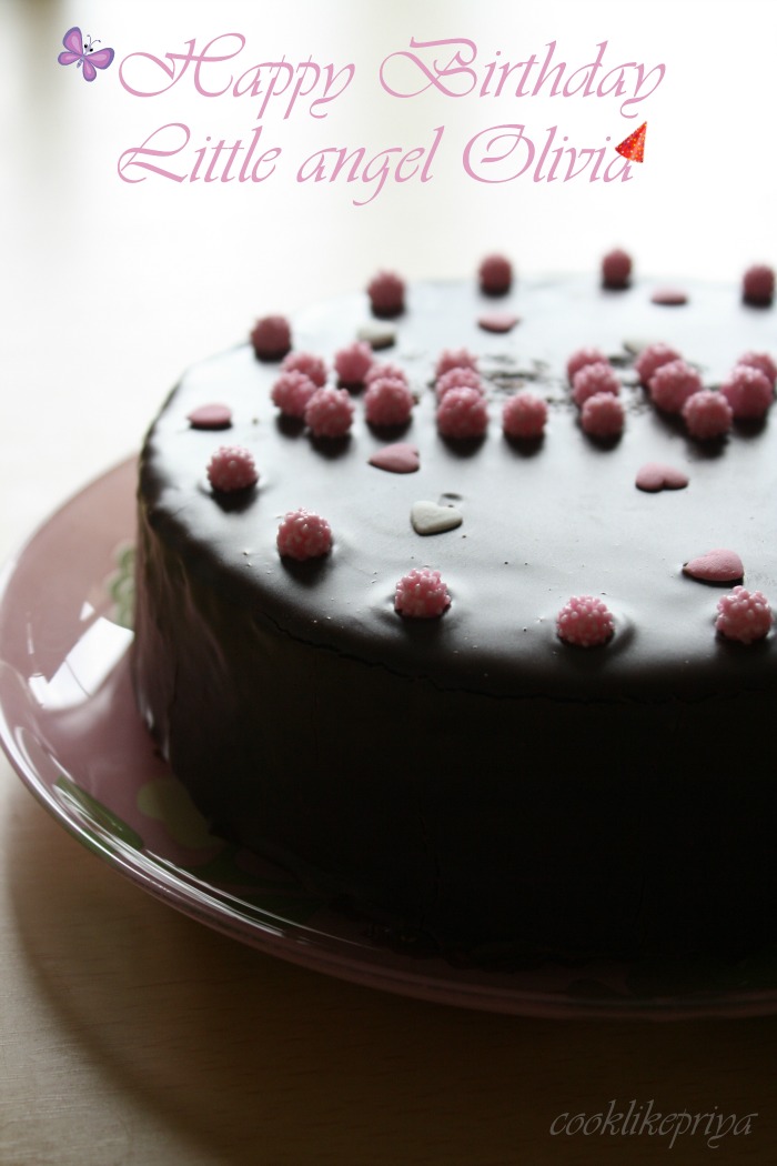 Cook Like Priya Eggless Chocolate Cake With Chocolate Ganache For