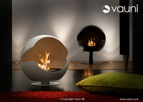 Chimeneas modernas para interior y exterior de bioetanol - Vauni