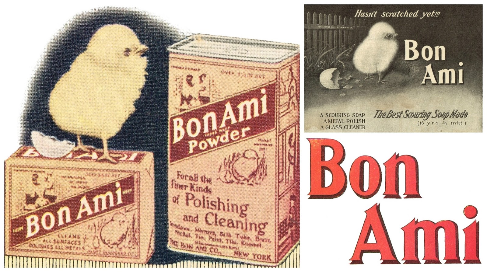 Antique Graphics Wednesday 1900's Bon Ami Advertisements Knick of Time