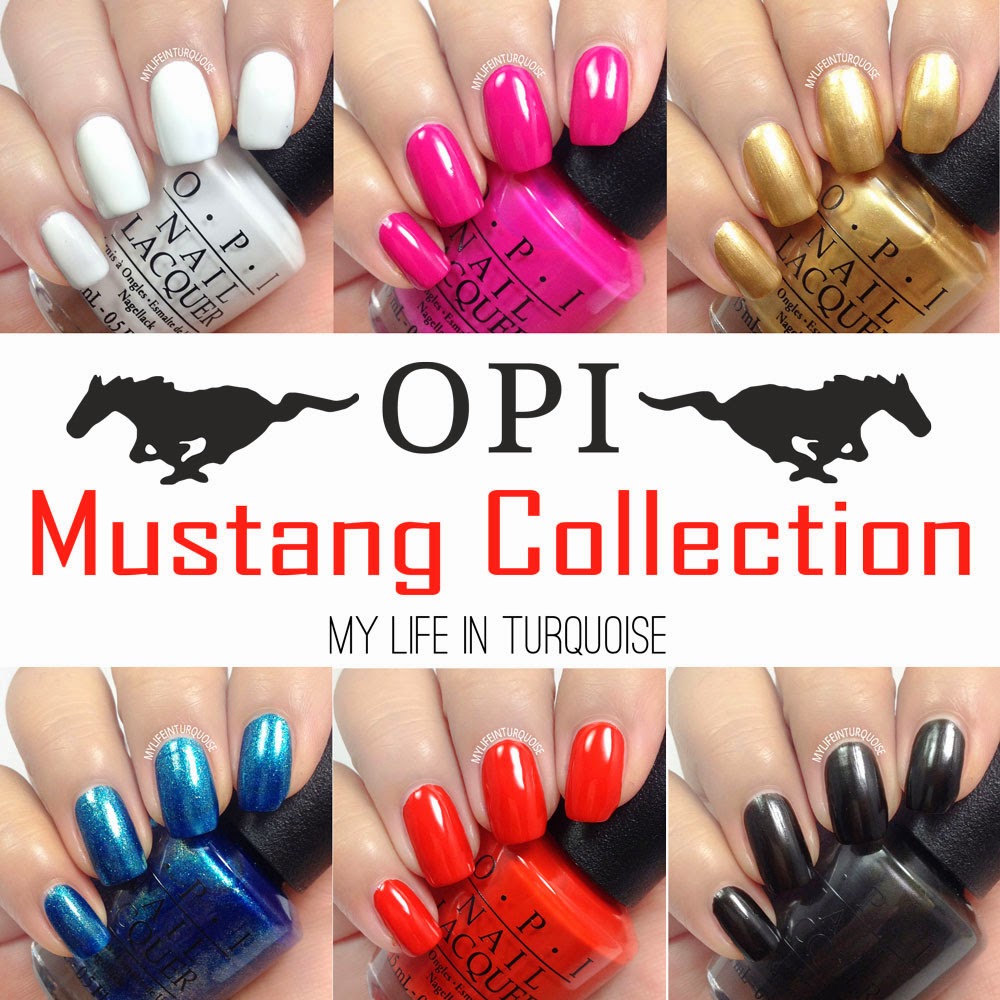 My Life in Turquoise Nail Polish Review OPI Mustang Collection