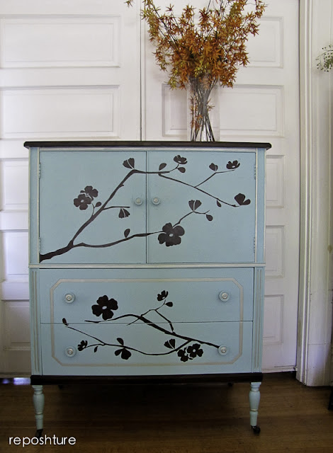 two toned painted furniture
