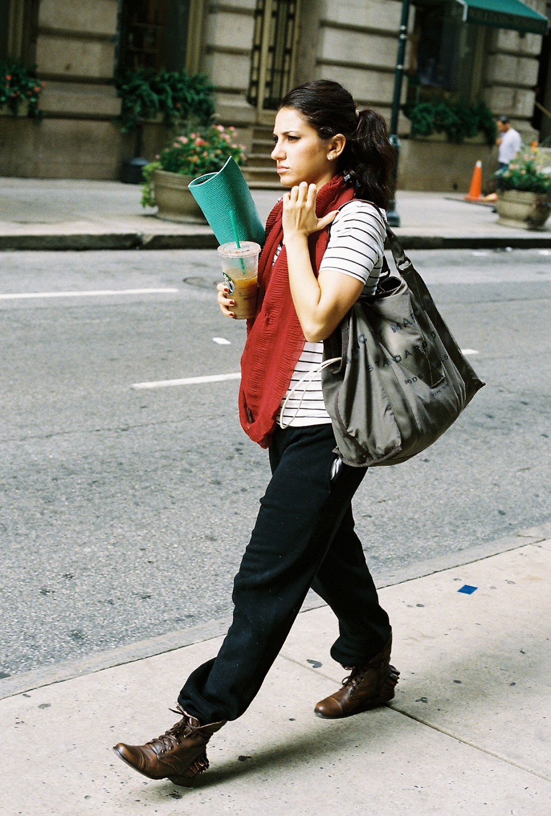 Street Gazing Yoga mat style.