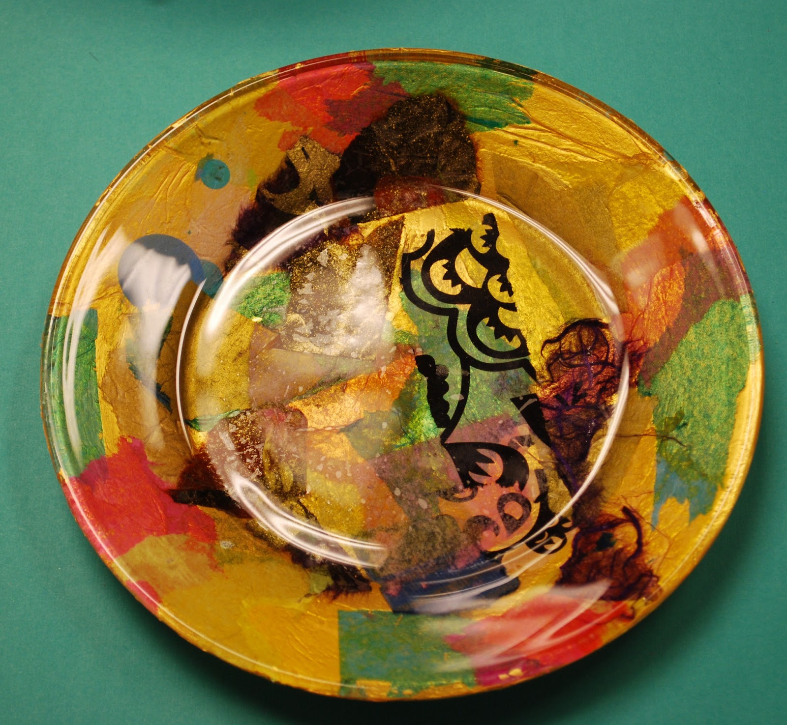 Make It... a Wonderful Life Collaged Glass Plates