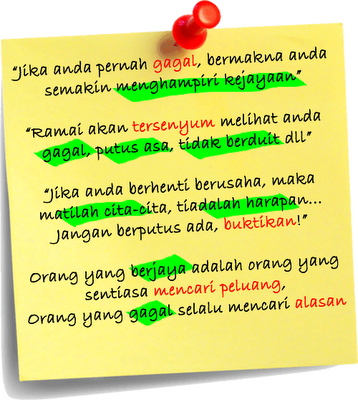 Tulisan Seorang Insan: Kata-Kata Semangat buat Diri, Teman dan Kita..